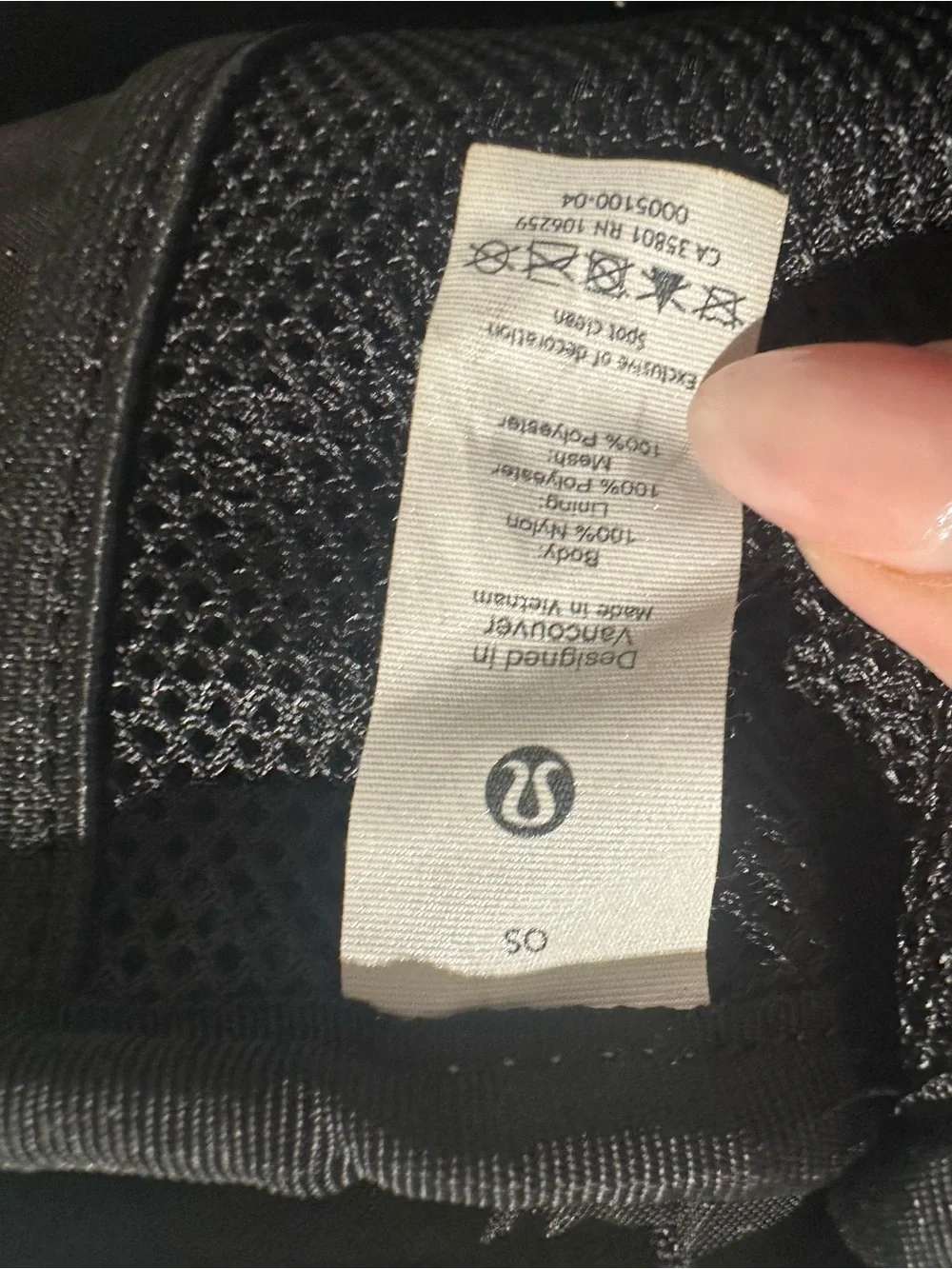 lululemon athletica Black VR Accessory Carry Pouch